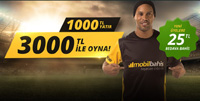 2000 TL'ye kadar %200 yelik Bonusu ve 25 TL Bedava Bahis!